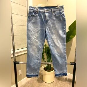 Cropped Old Navy boyfriend jeans.